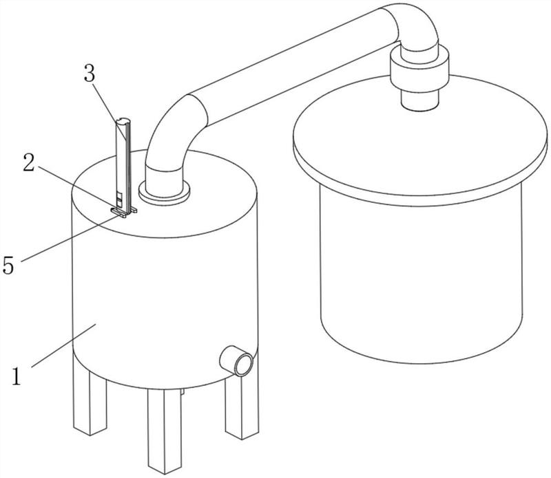 蒸馏装置手绘图片