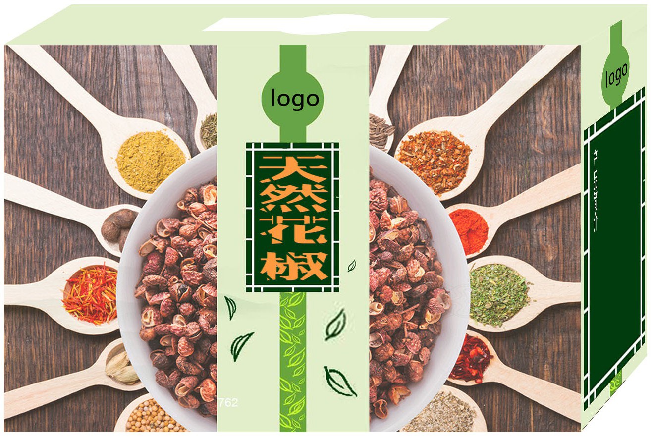 本外观设计产品的名称:花椒包装盒.2.