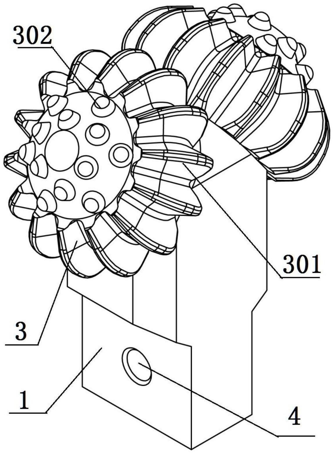 一种同步滚切牙轮破碎单元及筒钻-爱企查