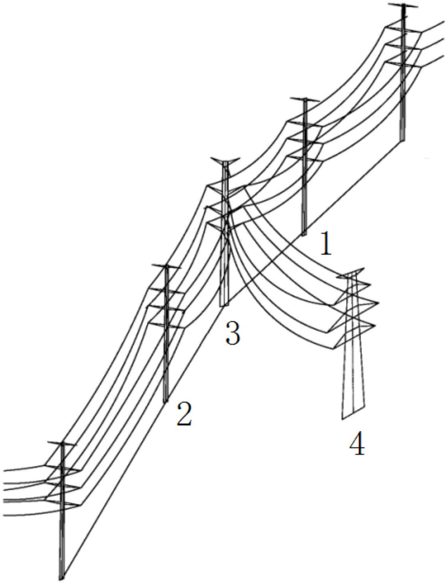 双回线路中开断其中一回线路的接线结构