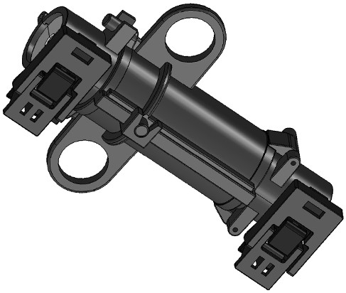 双层防水便捷拉环式防倒供电装置