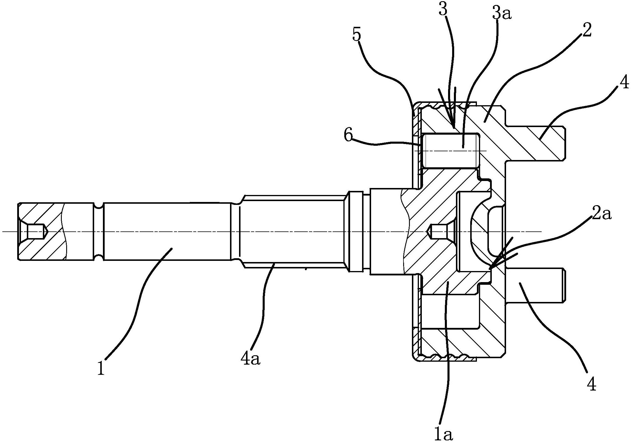 它解决了现有的单向离合器上的减速机构结构较为复杂且制造成本较高的