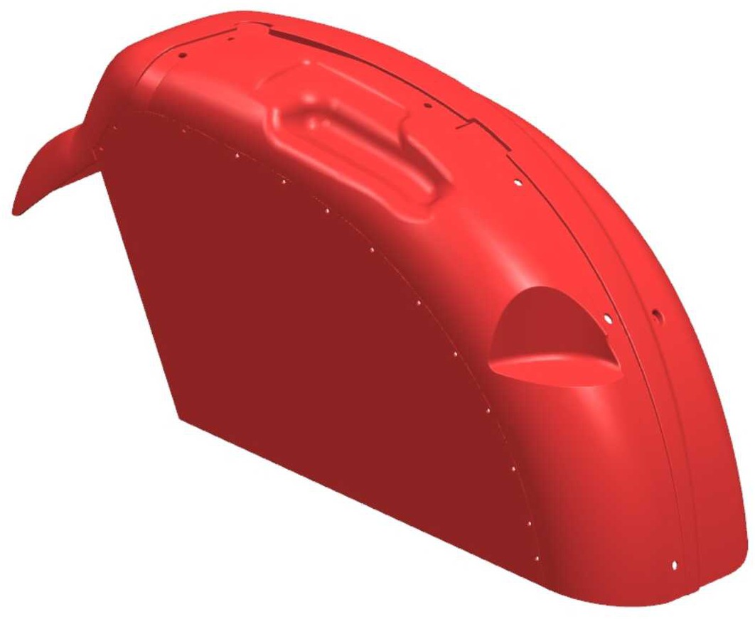 拖拉机用左挡泥板