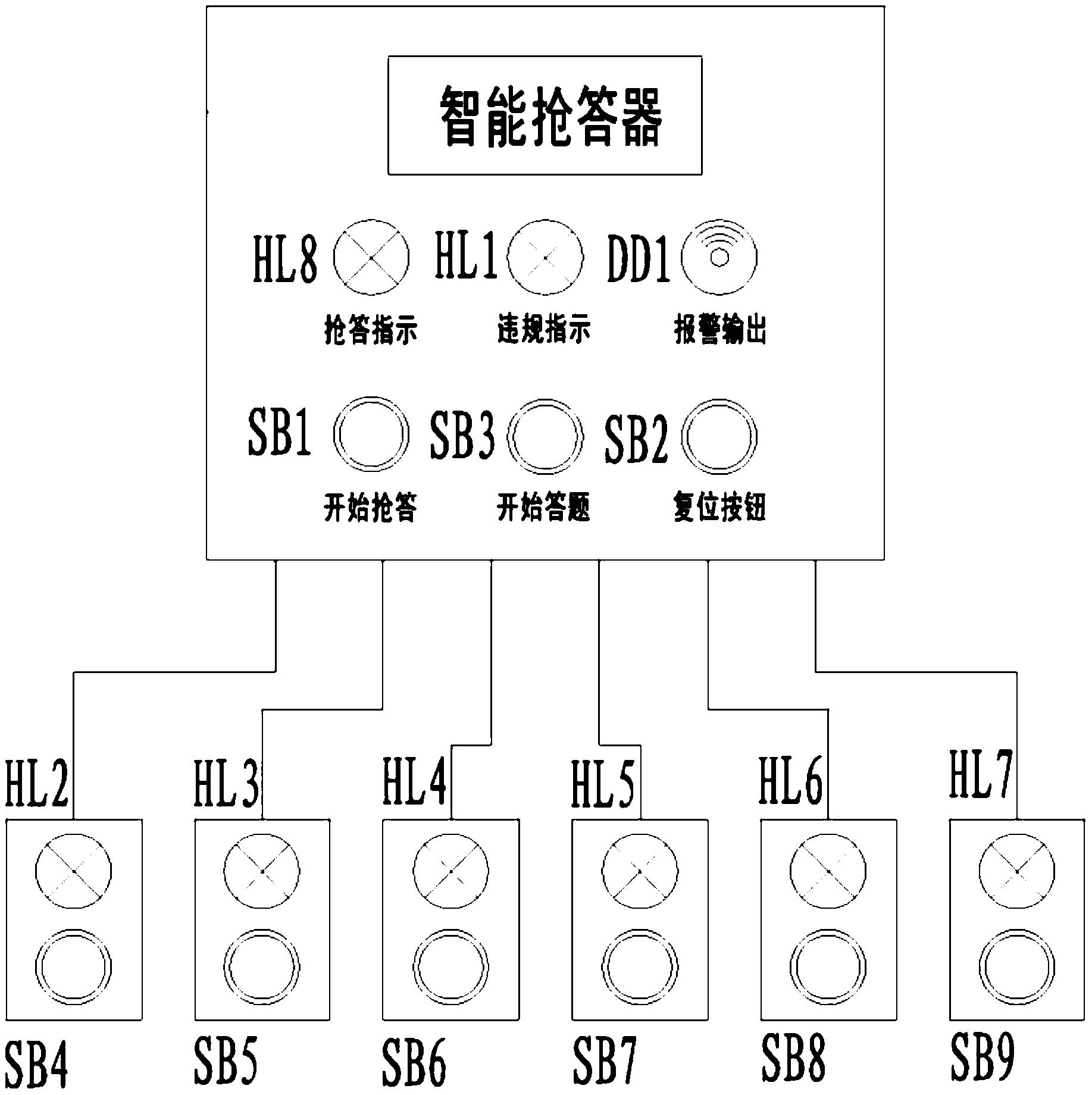 一种基于plc控制的抢答器