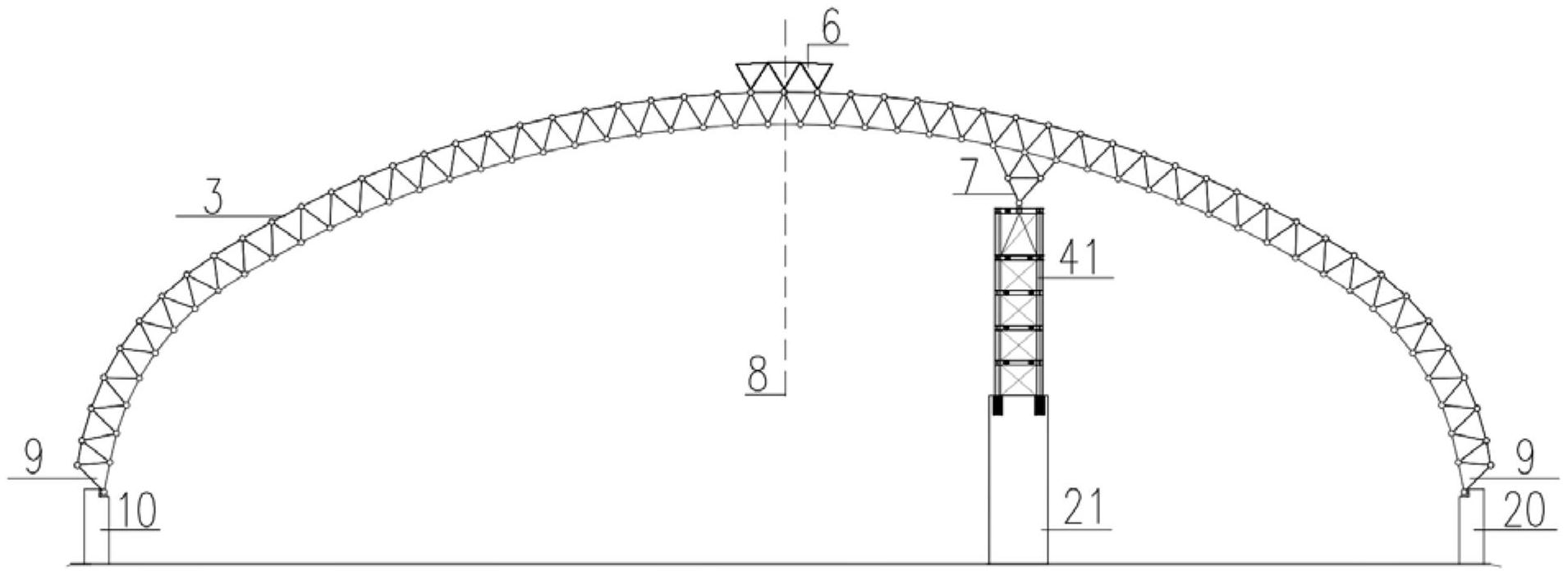 40米跨度弧形煤棚图纸图片