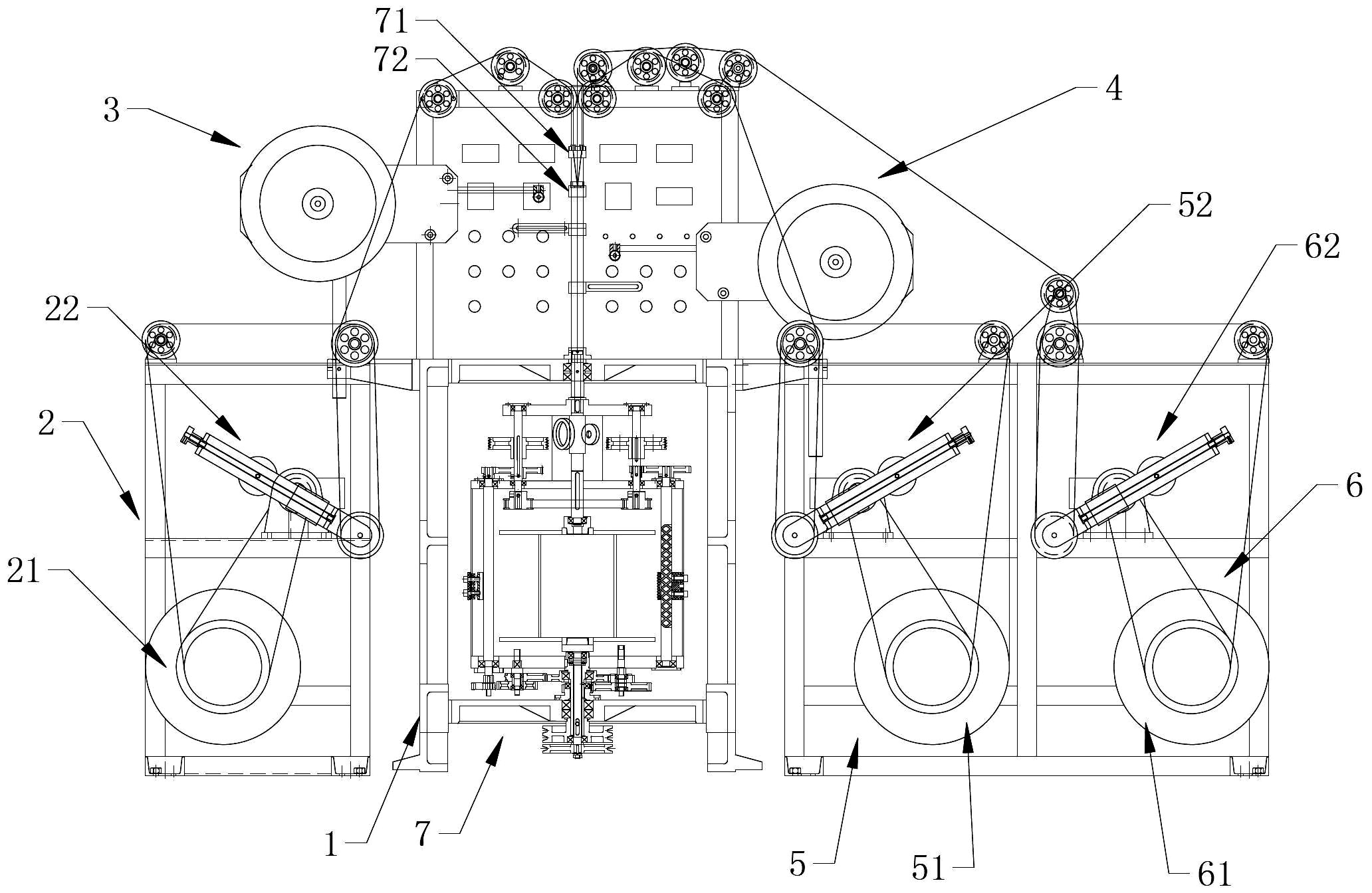 一种hdmi线缆的立式绞线机