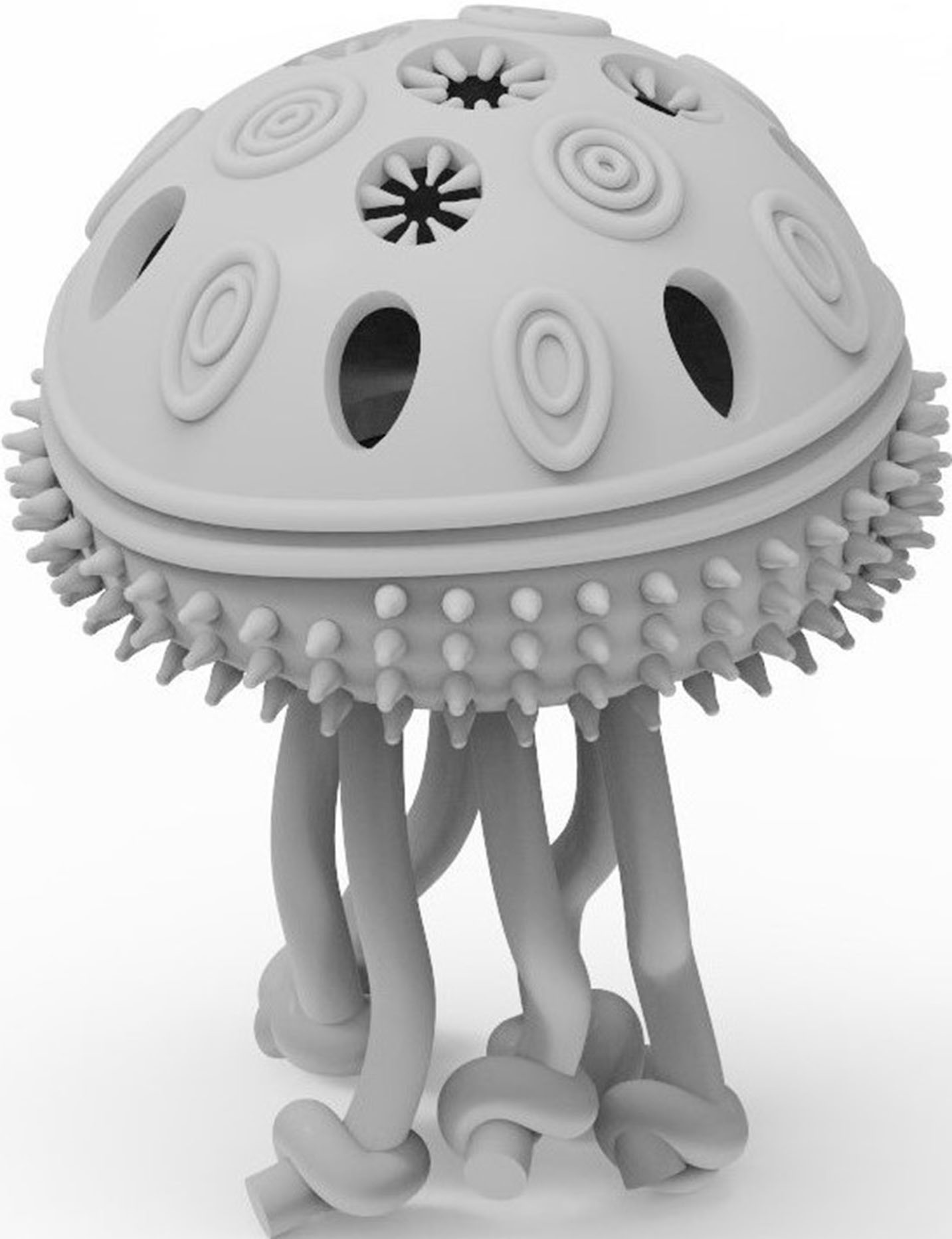 摘要附图摘要1.本外观设计产品的名称咬胶玩具(水母).2.