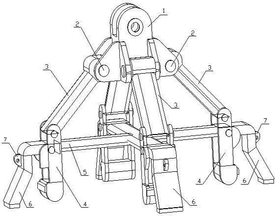 摘要附图摘要本实用新型涉及一种机械自脱扣夹紧起吊装置,包括吊装块