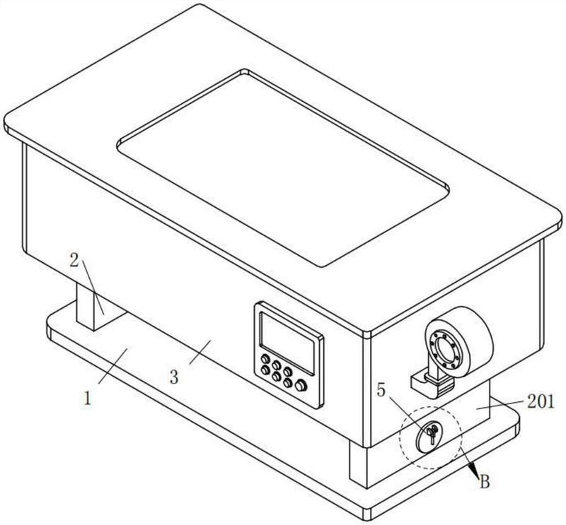 包括安装基座,所述安装基座上通过支撑结构安装有蒸饭床本体,所述安装