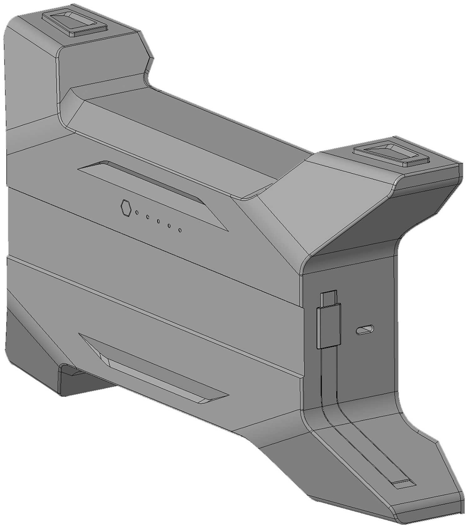 摘要附图摘要1.本外观设计产品的名称电池盒.2.