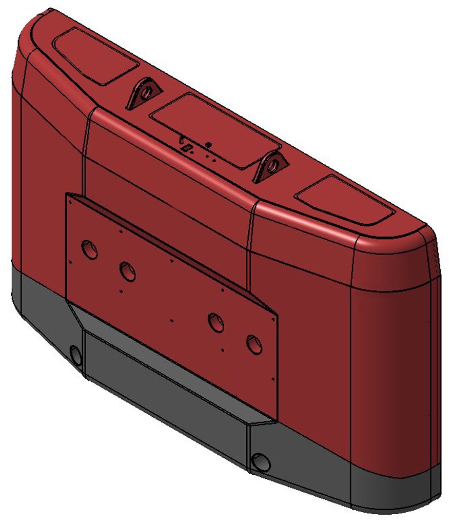 摘要附图摘要1.本外观设计产品的名称挖掘机配重.2.
