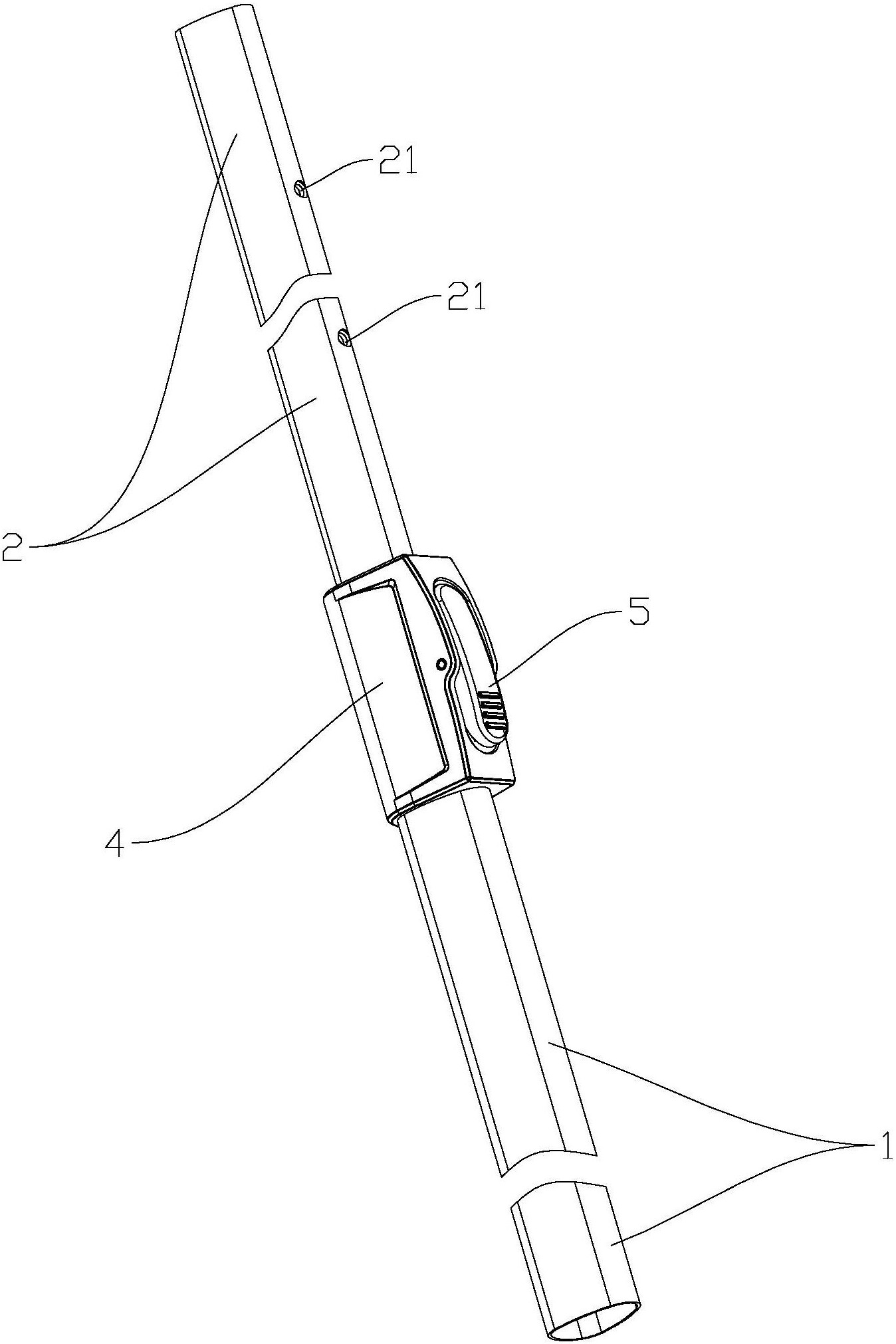 一种具有伸缩杆结构的摘果器