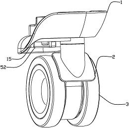 一種按鈕隱藏式箱包萬向輪-愛企查