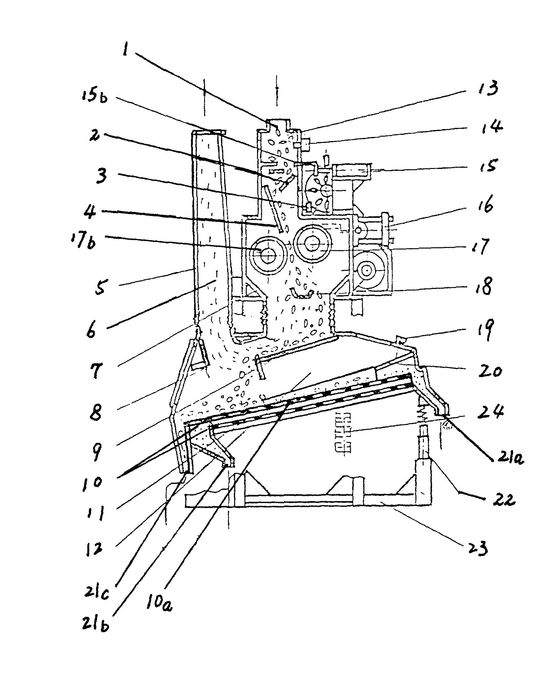 即砻谷和去石使用同一风道,使谷物通过该机后完成砻谷