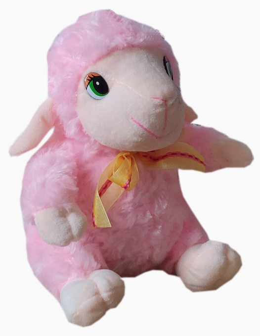 毛绒玩具(粉色小羊)-爱企查