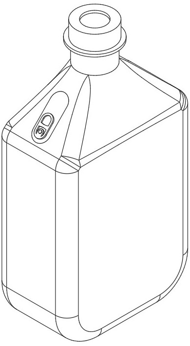 本外观设计产品的用途用于盛装盐水或糖水等液体,医用塑料瓶上设有易