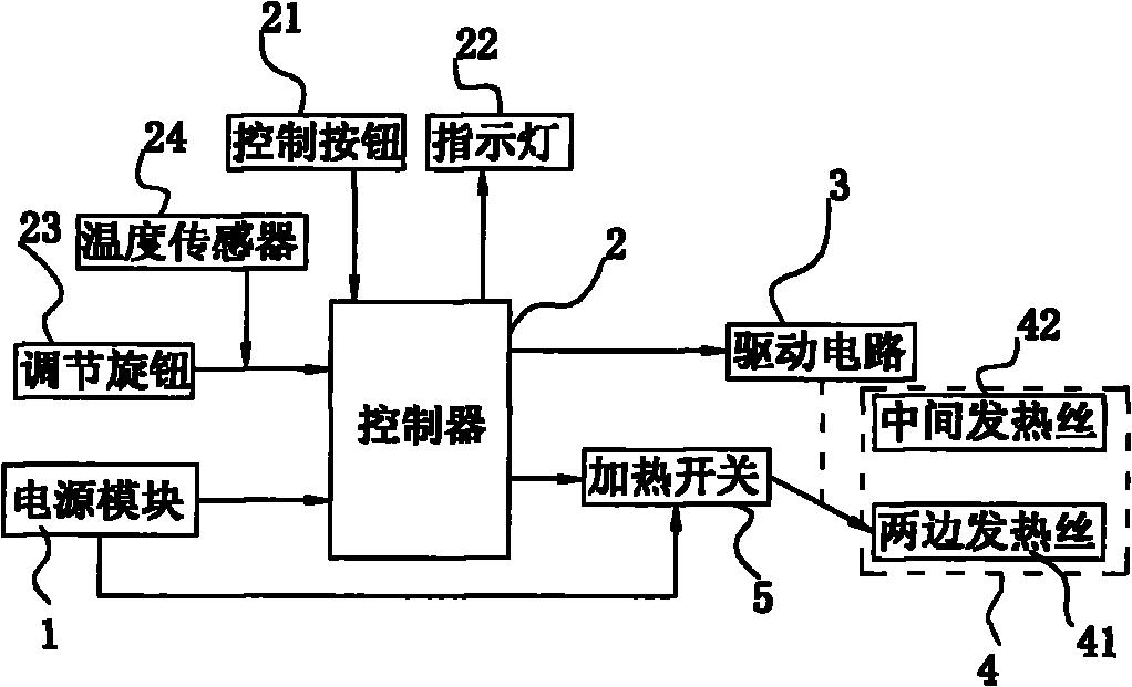 电陶炉开关接线图图片