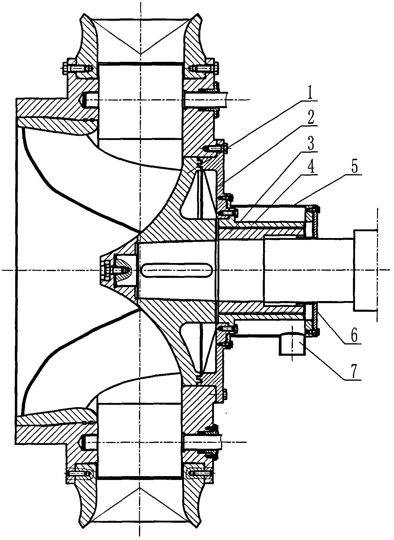 卧式水轮机结构图图片