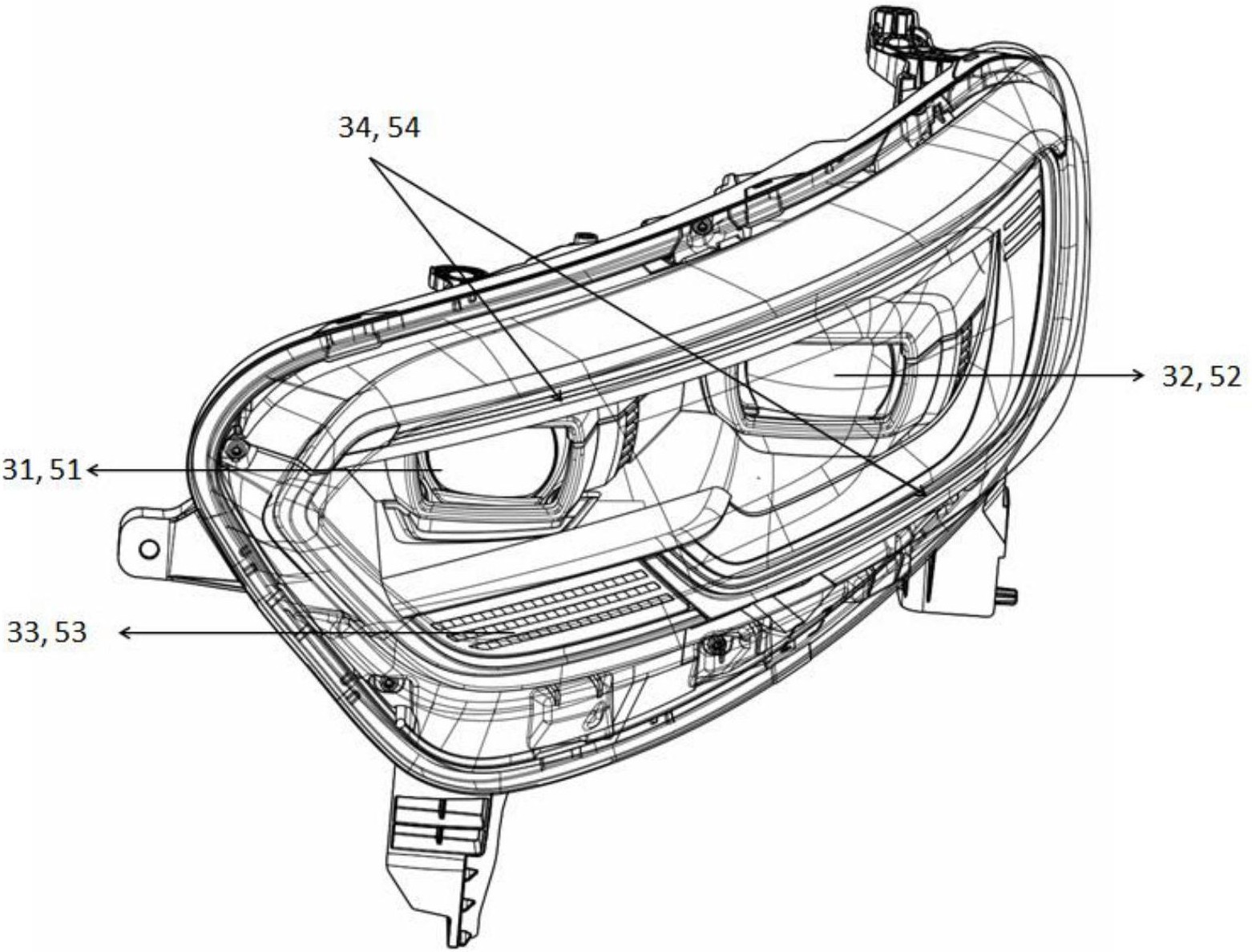 一种车灯结构及具有该车灯结构的车辆-爱企查