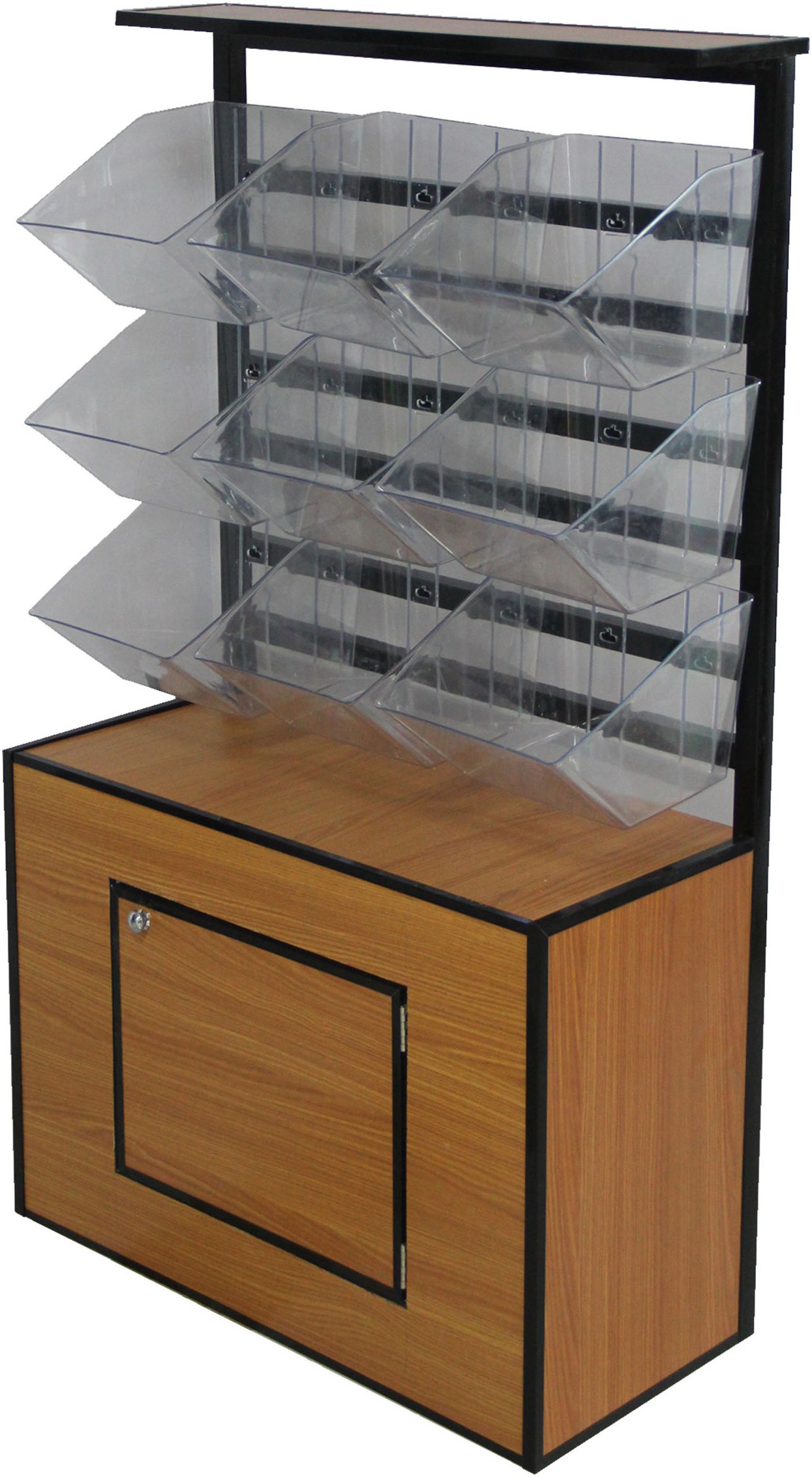 摘要附图摘要1.本外观设计产品的名称:食品展柜(多层立式单面柜).2.