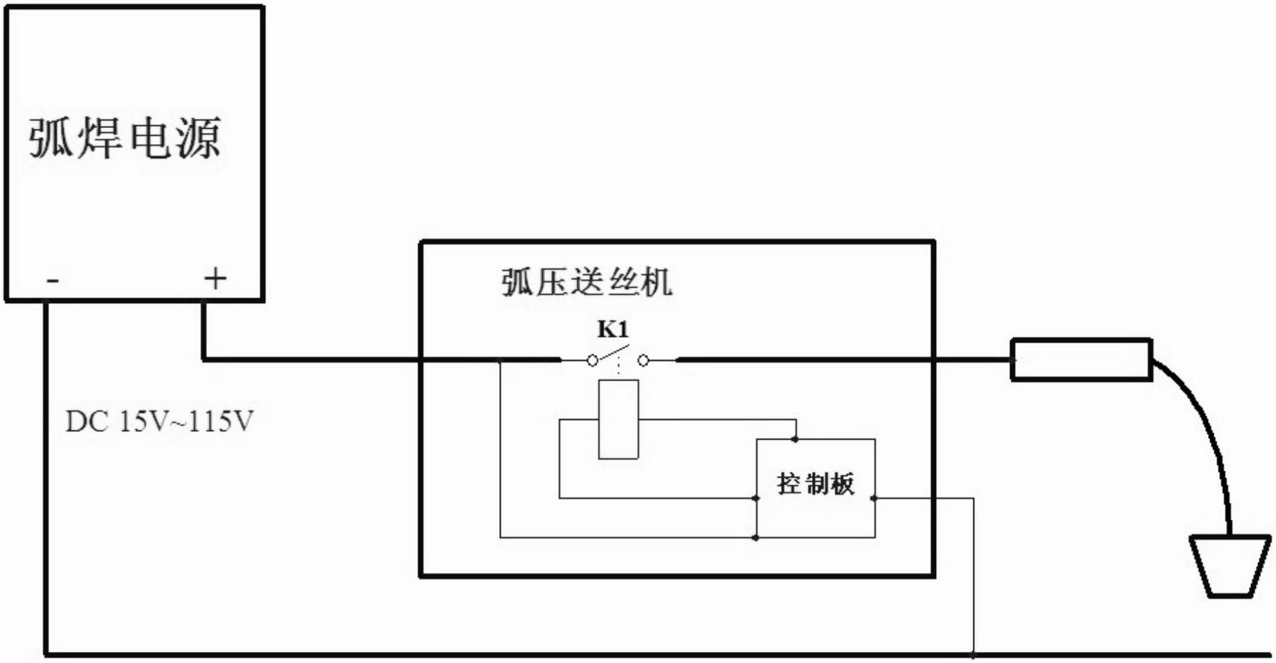 9芯送丝机接线图图片