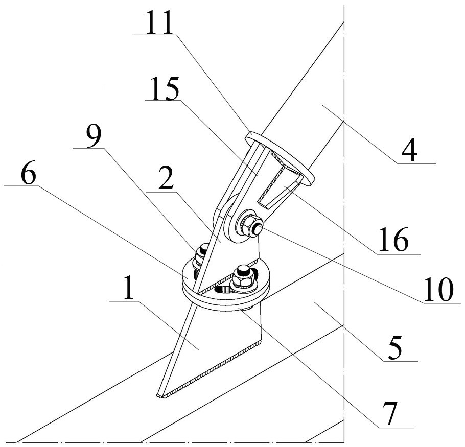 一种雨棚拉杆三维调节连接件-爱企查