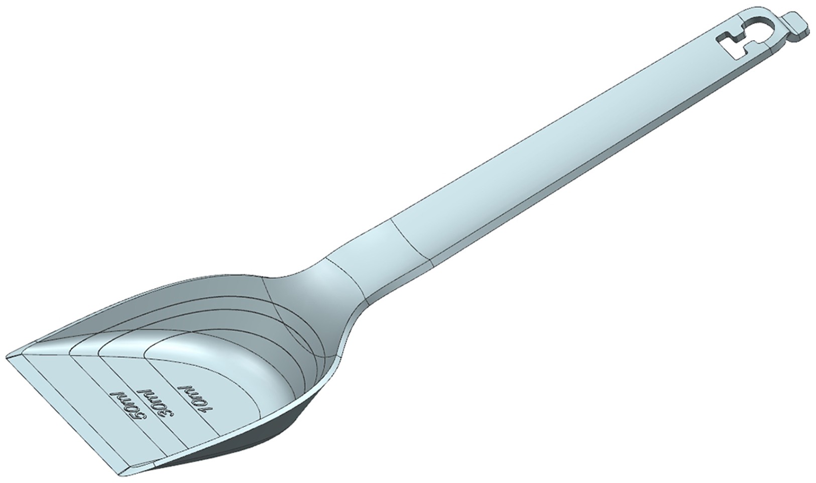 本外观设计产品的名称锅铲(量油系列).2.本外观设计产品的用途锅铲.3.