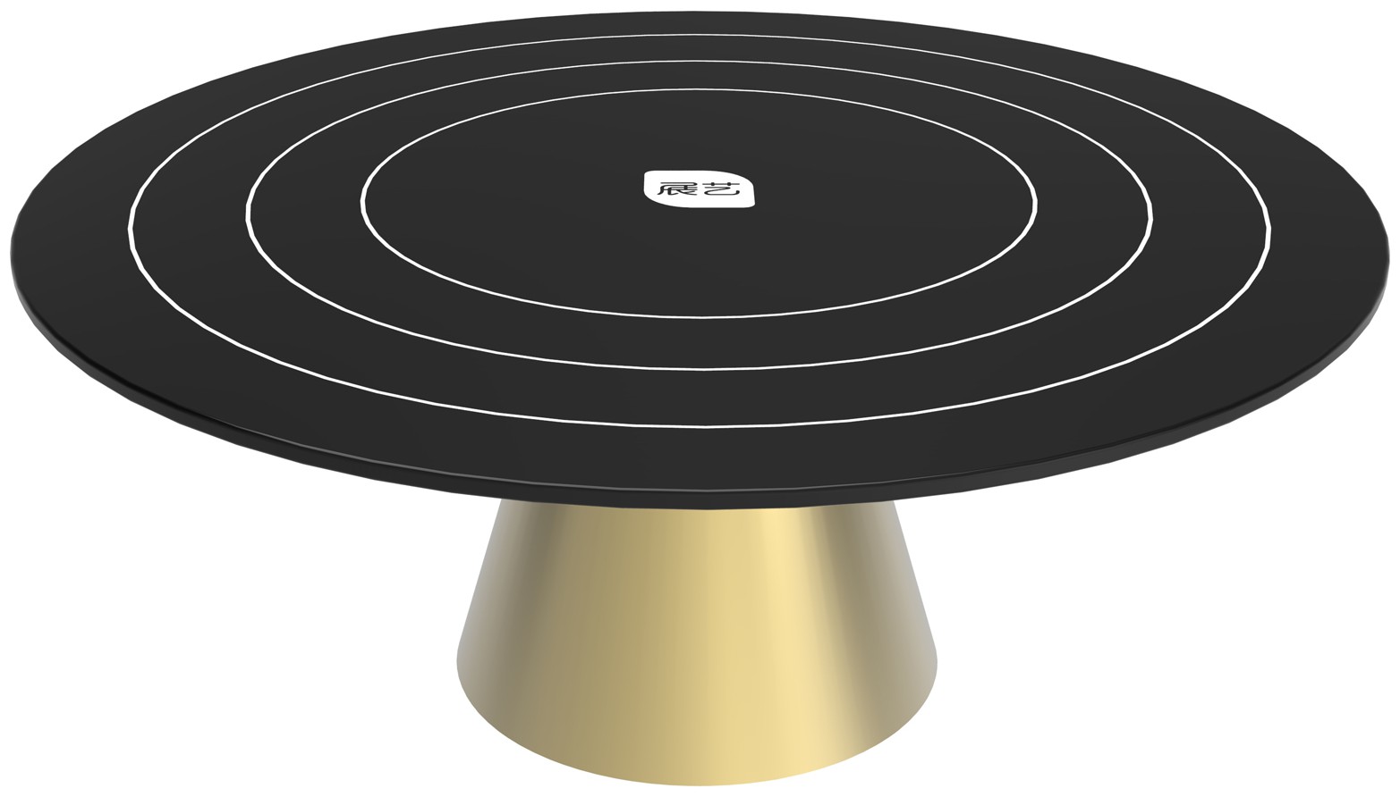 本外观设计产品的名称玻璃裱花转台.2.