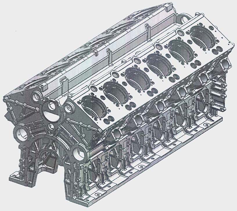 12缸v形柴油机机体(yc12vt)