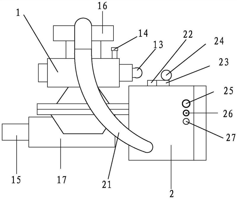 公开一种遥控型弥雾机化油控制装置,包括化油器主体和控制单元结构,所