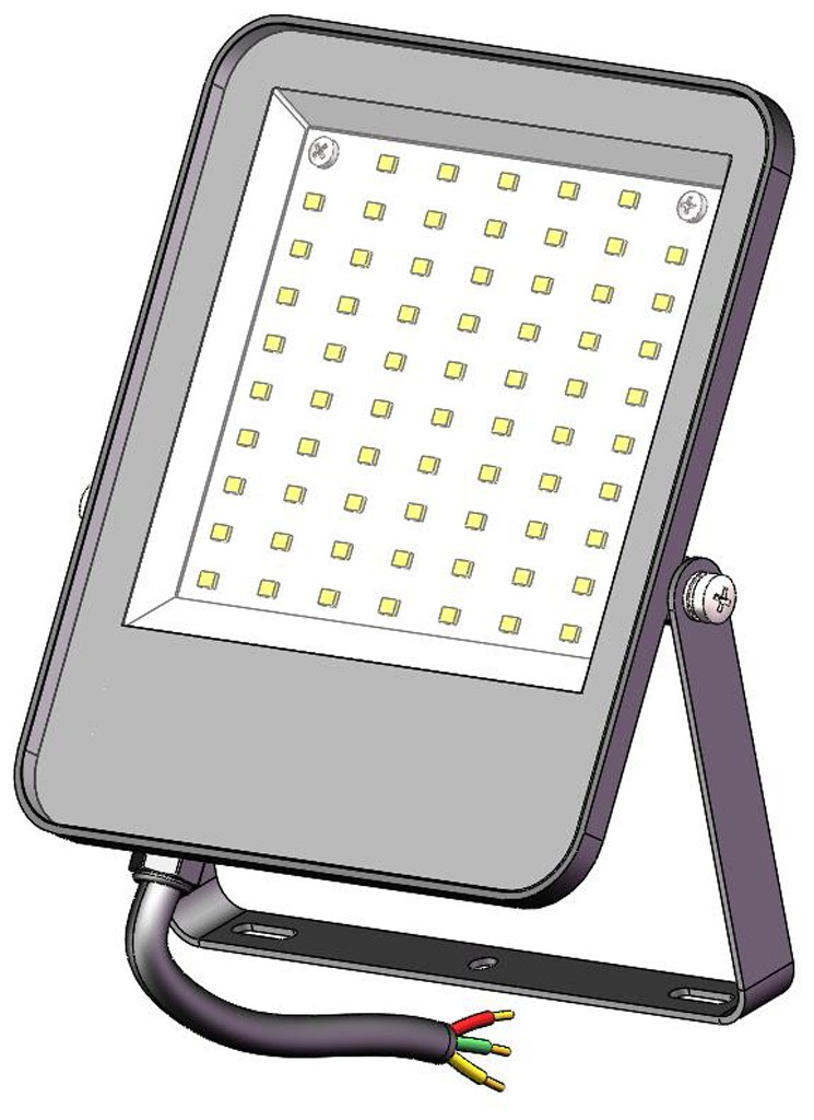 本外观设计产品的名称:泛光灯(无反光杯).2.