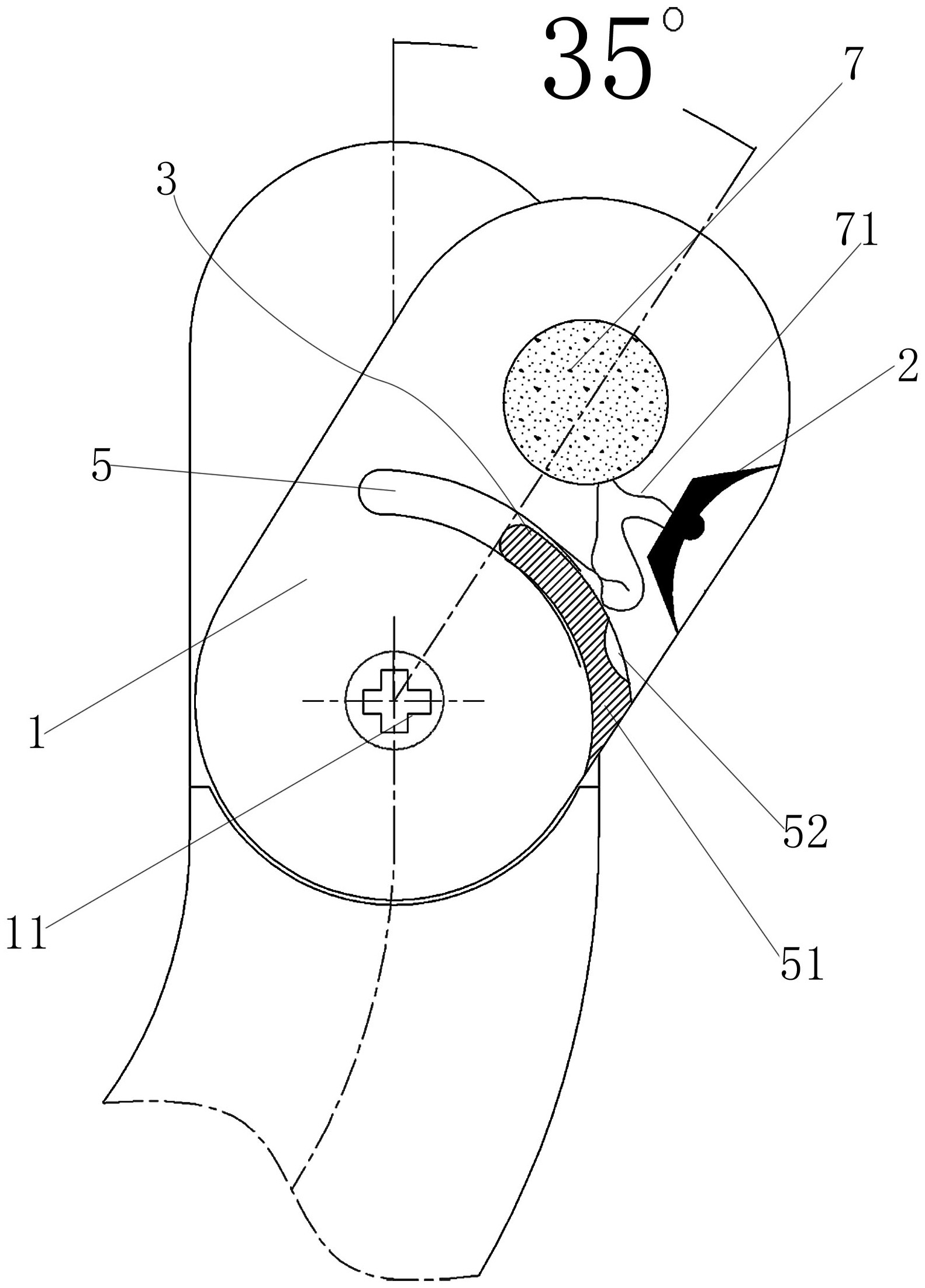 一种雨伞用夜行灯控制结构-爱企查