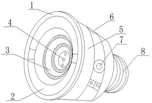 摘要附图摘要本实用新型公开了一种可调整光束角度的led灯座,其结构
