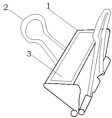 一种带书写白板的长尾夹-爱企查