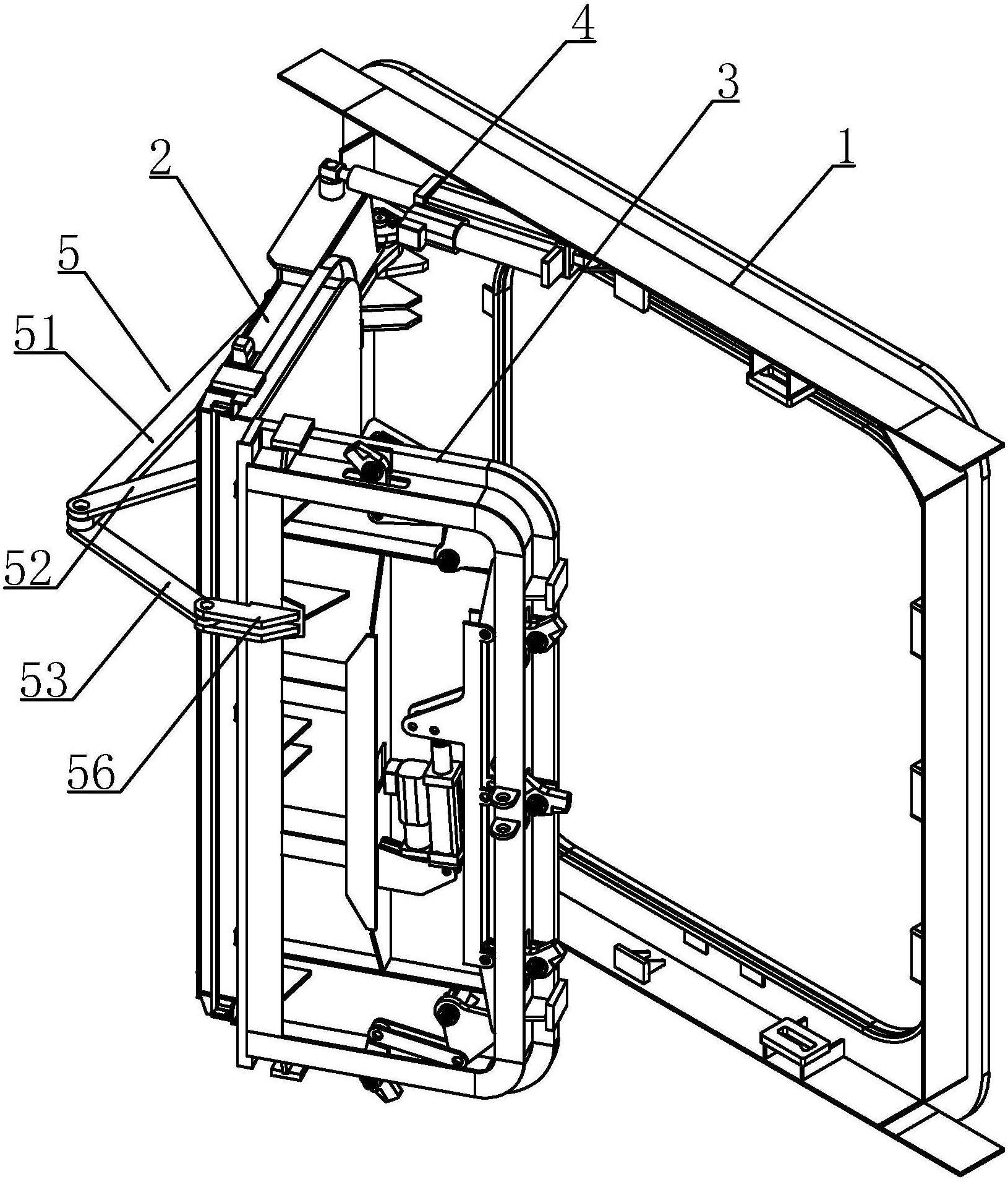 摘要附图摘要本实用新型涉及一种门结构,尤其是涉及一种折叠式水密门