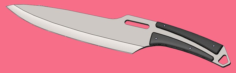 摘要附图摘要1.本外观设计产品的名称:长直刀(01).2.