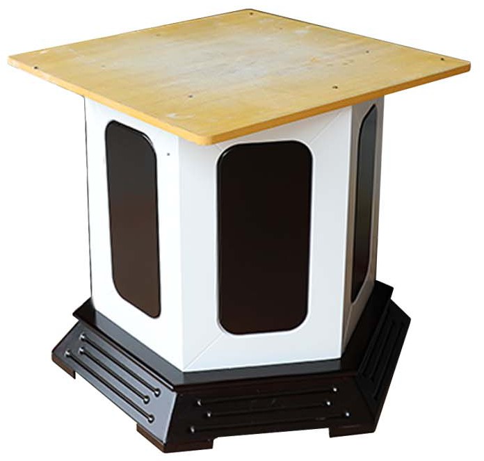 本外观设计产品的名称:桌腿(12).2.本外观设计产品的用途:用于餐桌腿.