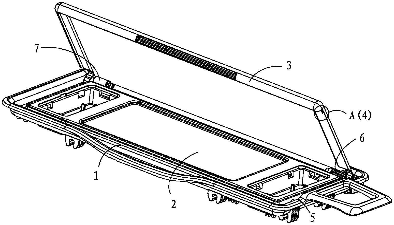 遮阳板化妆镜盖开关装置-爱企查