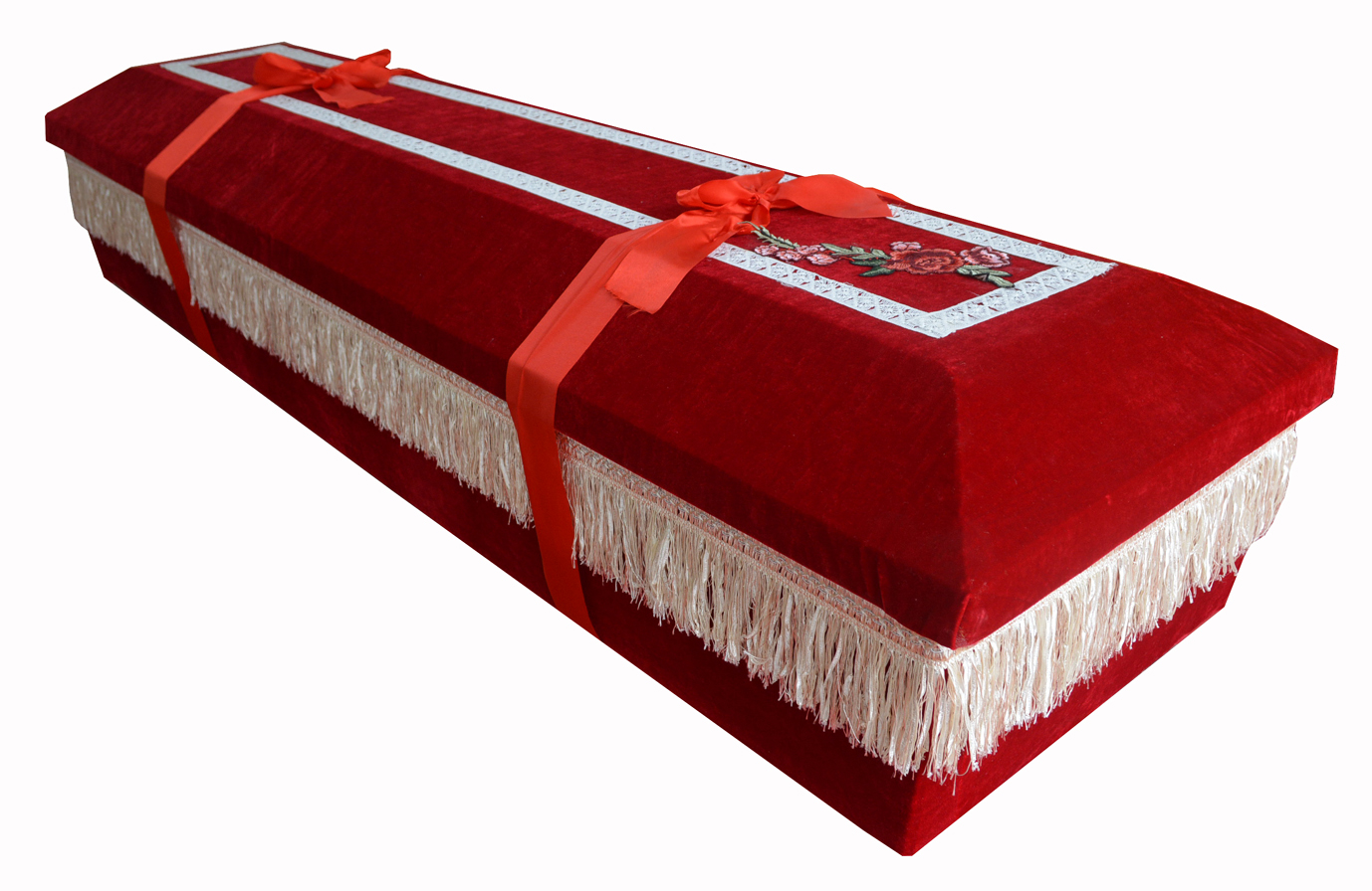 纸棺(红金丝绒环保纸棺)-爱企查