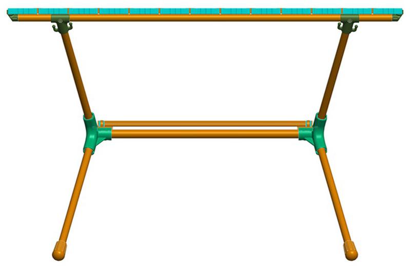 本外观设计产品的名称:折叠桌(br101). 2.