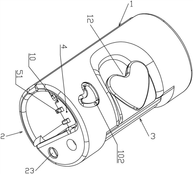 本实用新型公开了一种具有储存空间的固定装置,包括有夹板一和夹板二