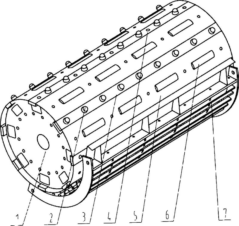玉米脱粒机滚筒结构图图片