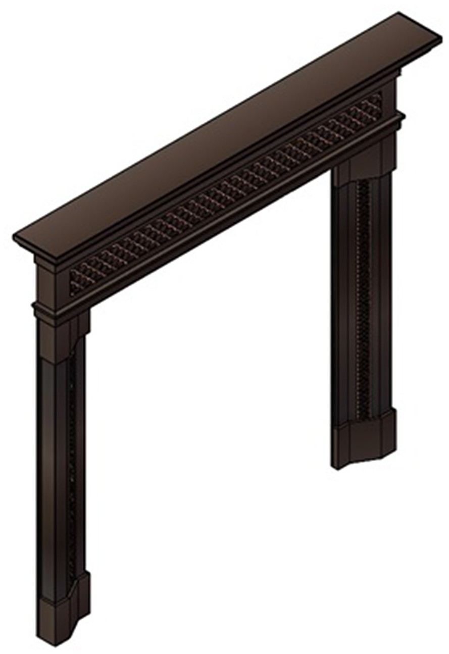 本外观设计产品的名称门头门柱(中国风2).2.