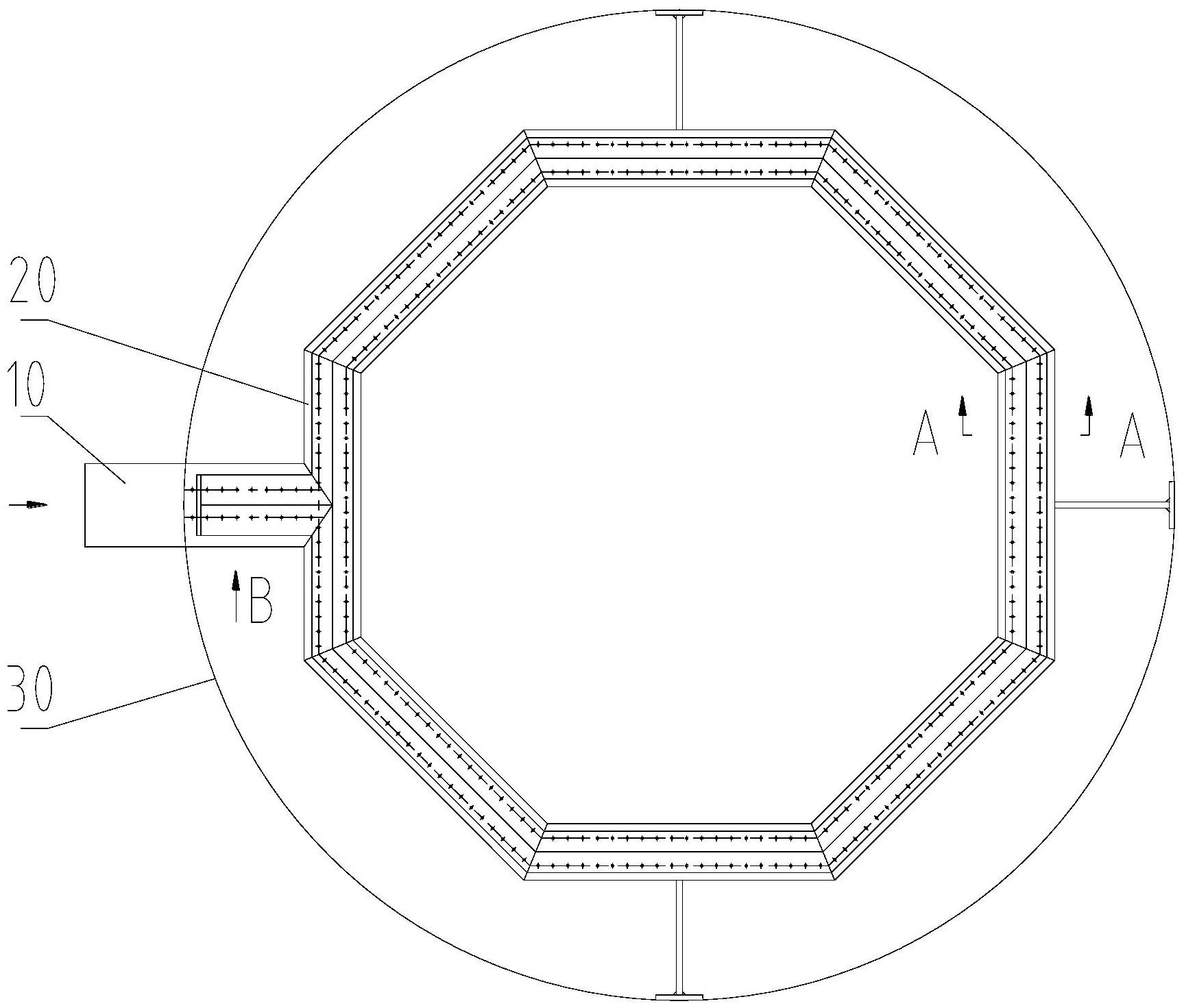 一种可防积料的气体分布器