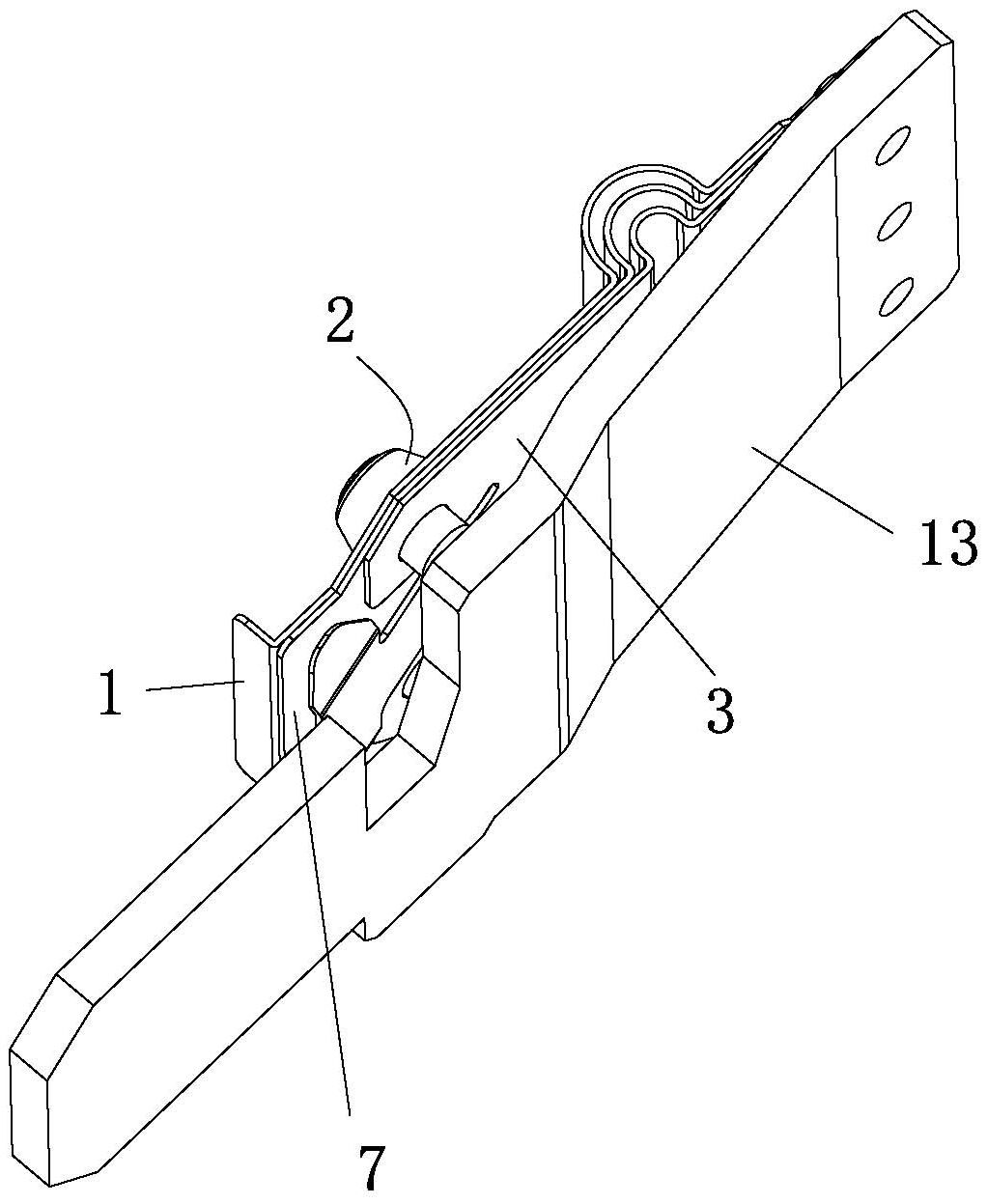 一种自平衡的双触点簧片结构-爱企查