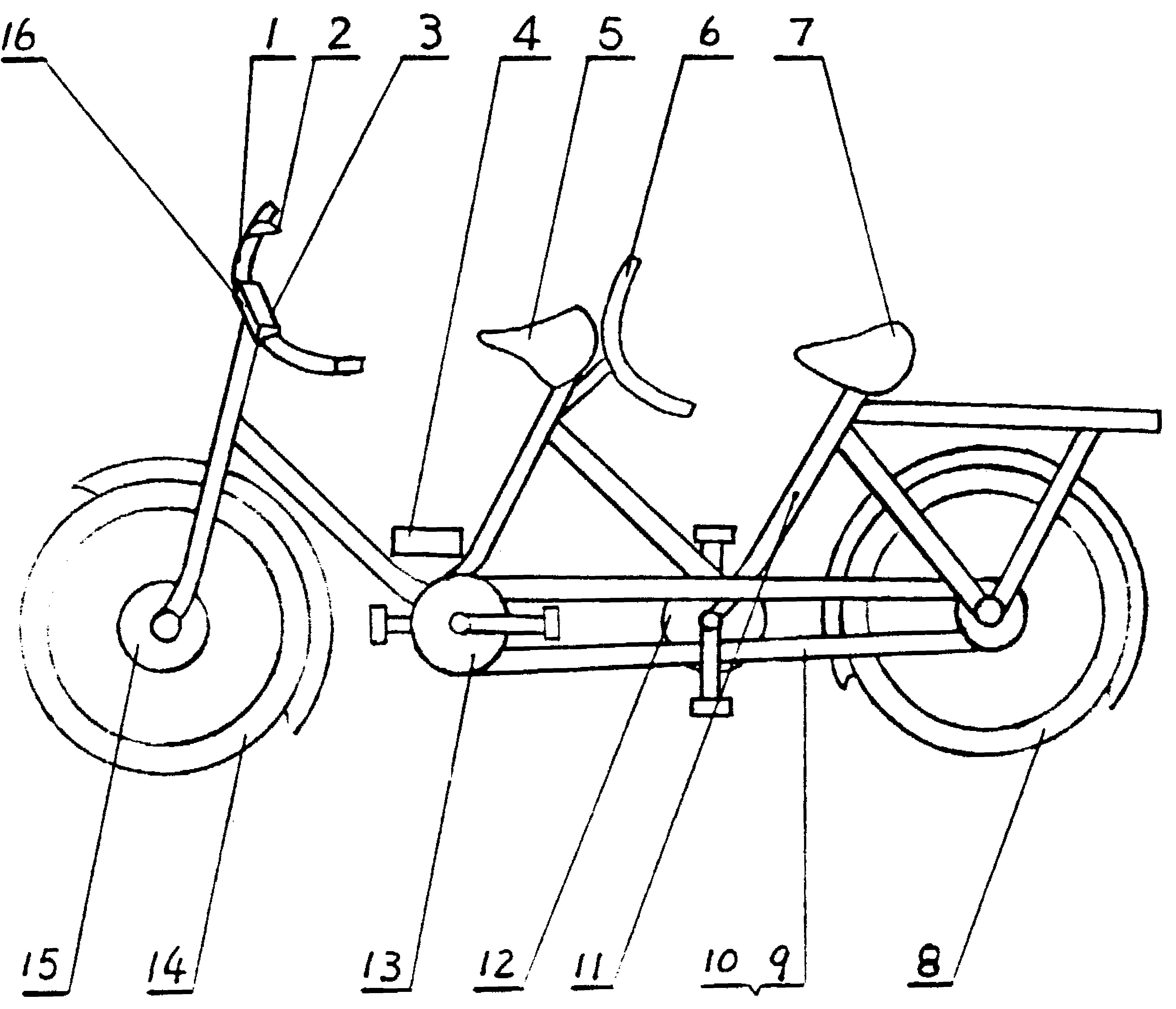 电动助力双人自行车