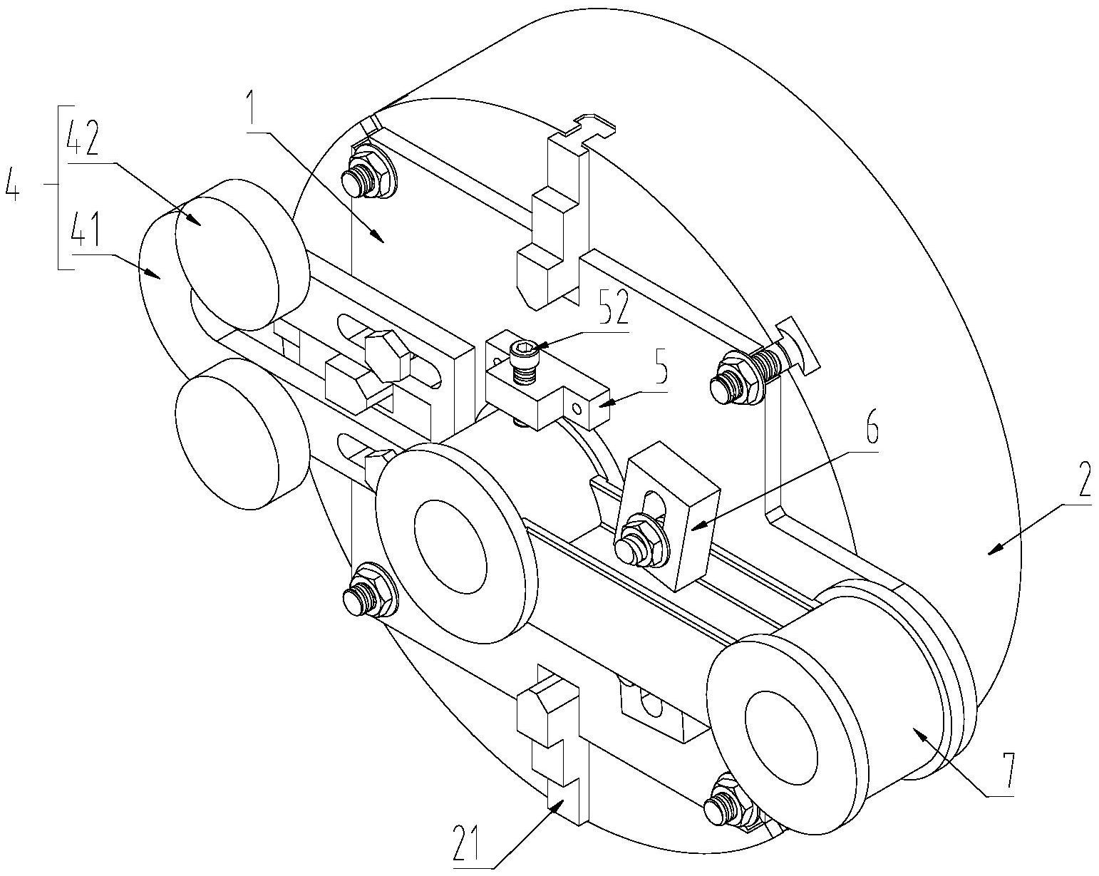 轴箱拉杆车孔夹持工装