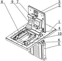 一种机械平衡配重式飞机勤务保障翻盖平台-爱企查