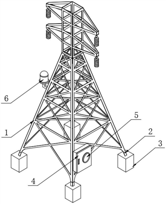 高压铁塔各部位名称图片