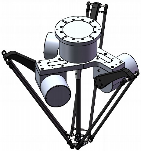 摘要附图摘要1.本外观设计产品的名称:并联机器人.2.